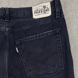 Levi's Jeans Men's 30x31 SilverTab Black Distressed Denim '94 Baggy Grunge Y2K